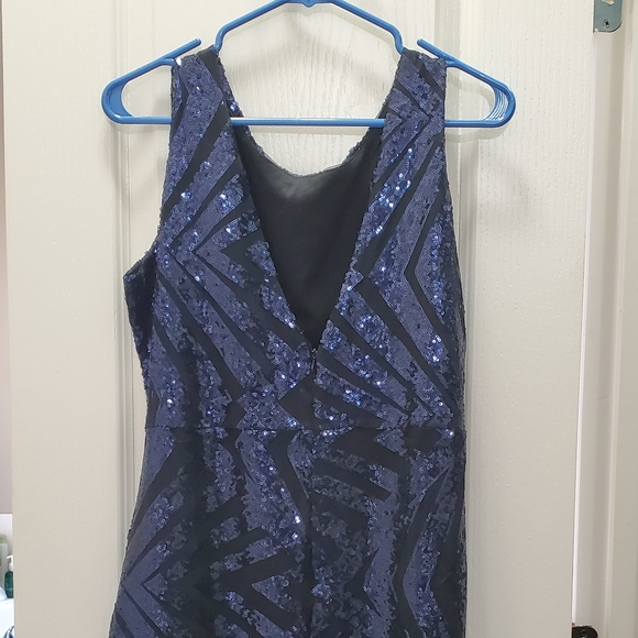 Navy and black sequin dress - Picture 3 of 3
